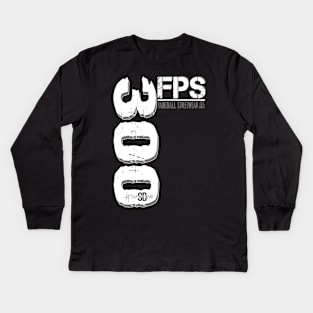 300 FPS vertwhite Kids Long Sleeve T-Shirt